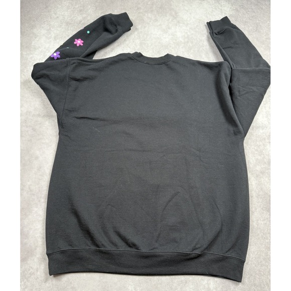 Sanrio Pochacco Boxlunch Women's Sz 2X Crew Sweatshirt Summer Floral Black - Picture 10 of 16